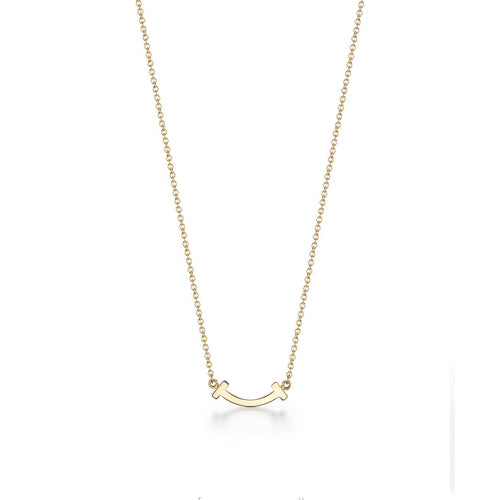 18K Tiffany Small Diamond Pendant Necklace