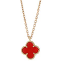 Van Cleef & Arpels Sweet Alhambra Necklace Carnelian Au750 Jewelry 167790