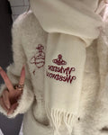 Vivienne Westwood Embroidered Logo Scarf (100% wool)