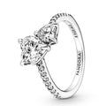 Pandora Double Heart Sparkling Ring