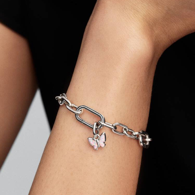 Pink Butterfly Mini Dangle Pandora Charm
