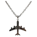 LOUIS VUITTON LV Plane Necklace Metal Silver Tone MP3157 LV Auth 203697V