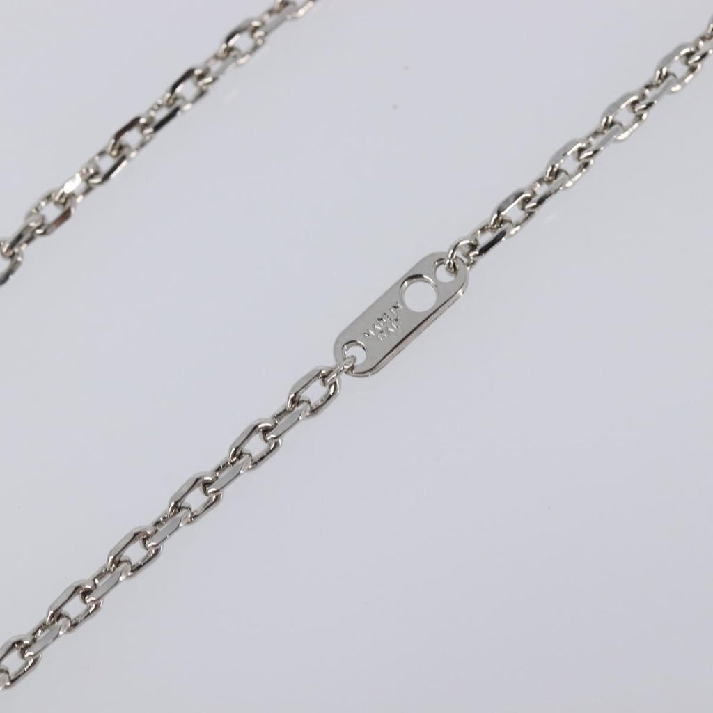 LOUIS VUITTON LV Plane Necklace Metal Silver Tone MP3157 LV Auth 203697V