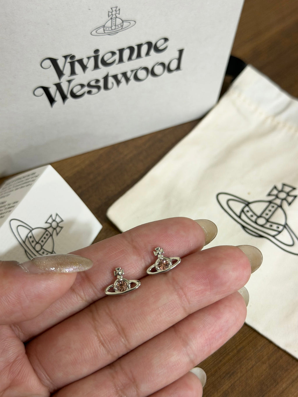 Vivienne Westwood Nano Solitaire Earrings