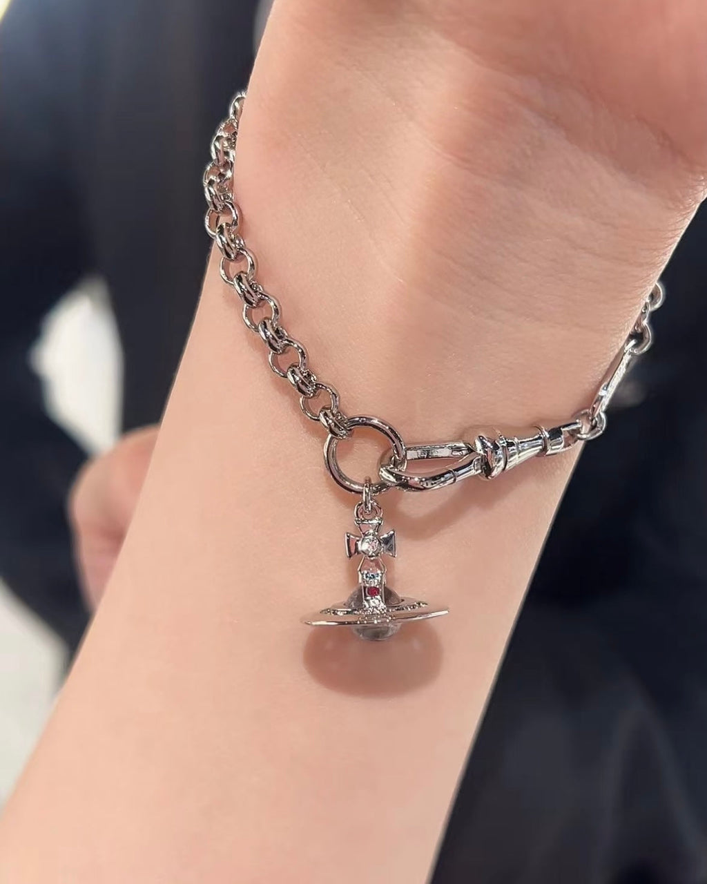 Vivienne Westwood Orb Pendant Crystal Bracelet [Limited Edition Iridescent Available Now!]