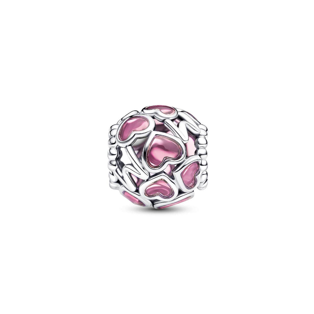 Pandora Openwork Hearts Mom Charm