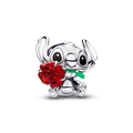 Disney Stitch Murano Glass Charm - Sterling Silver - 794378C01