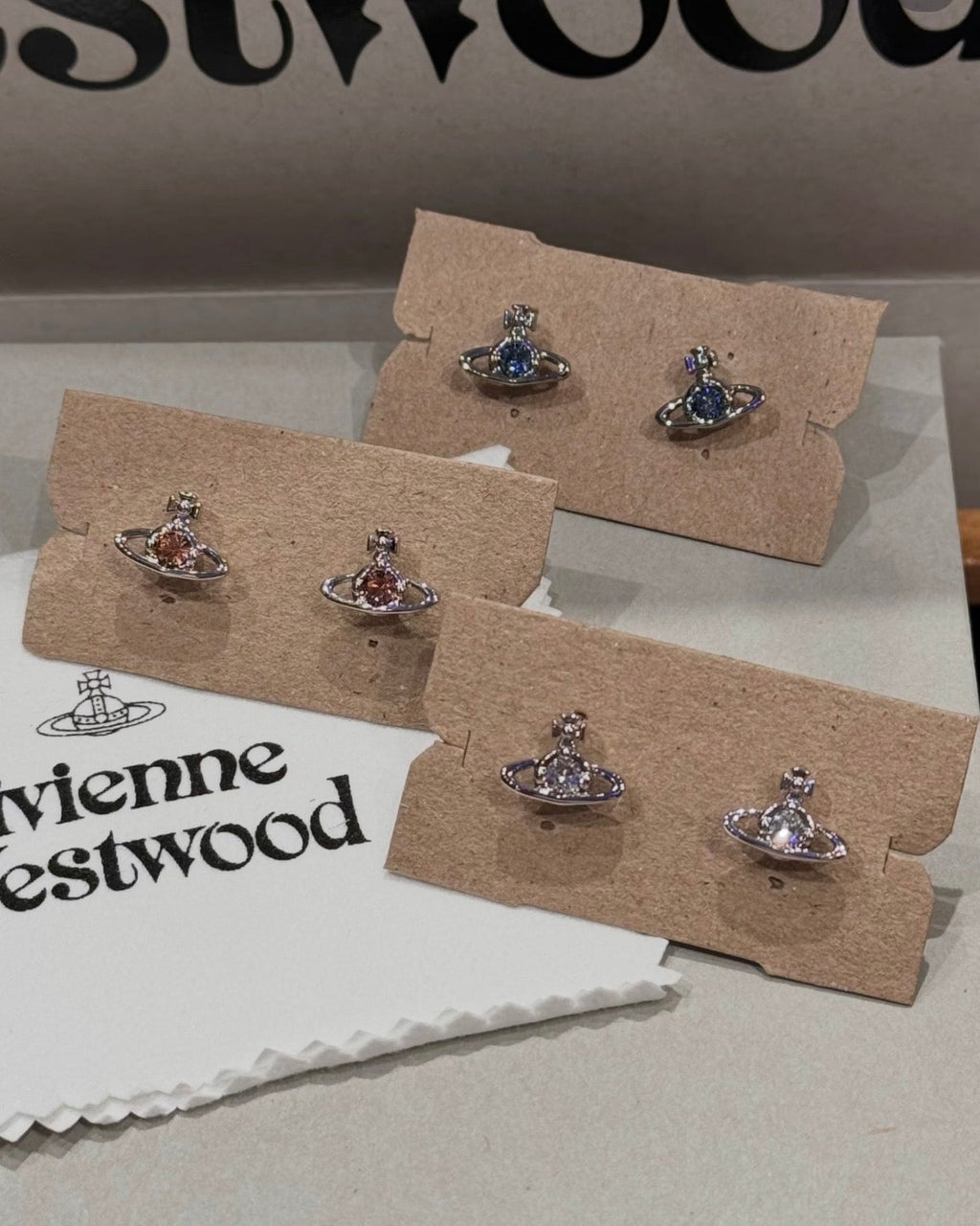 Vivienne Westwood Nano Solitaire Earrings