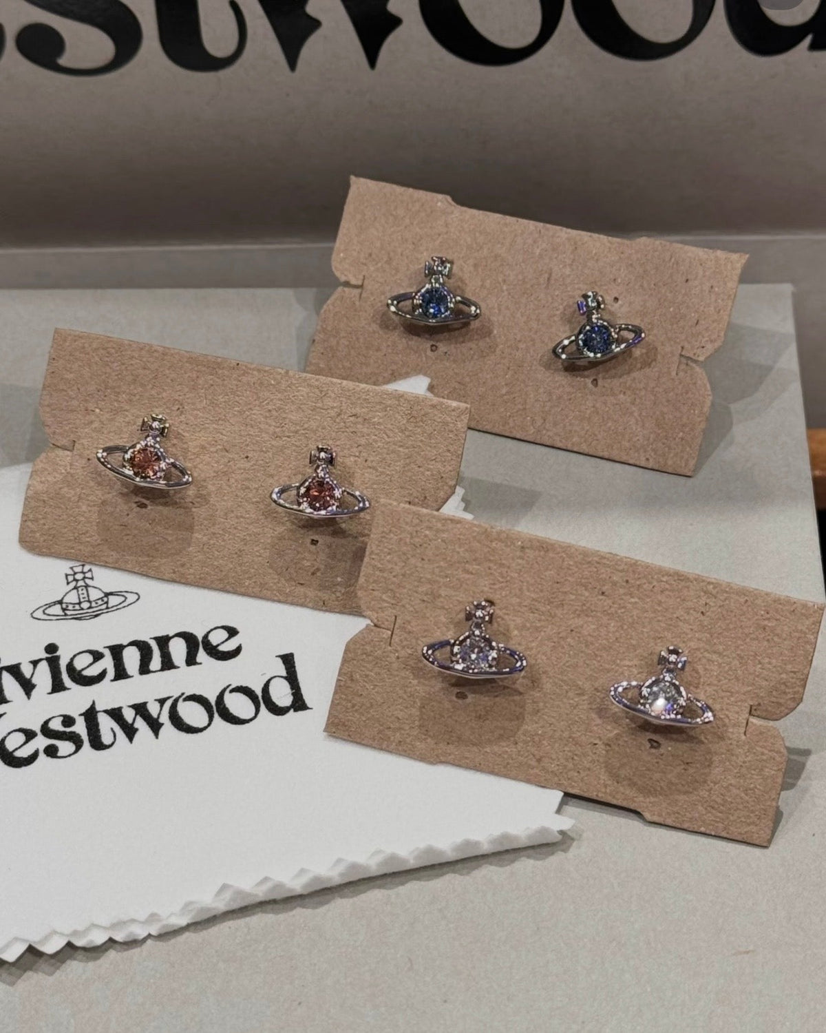 Vivienne Westwood Nano Solitaire Earrings