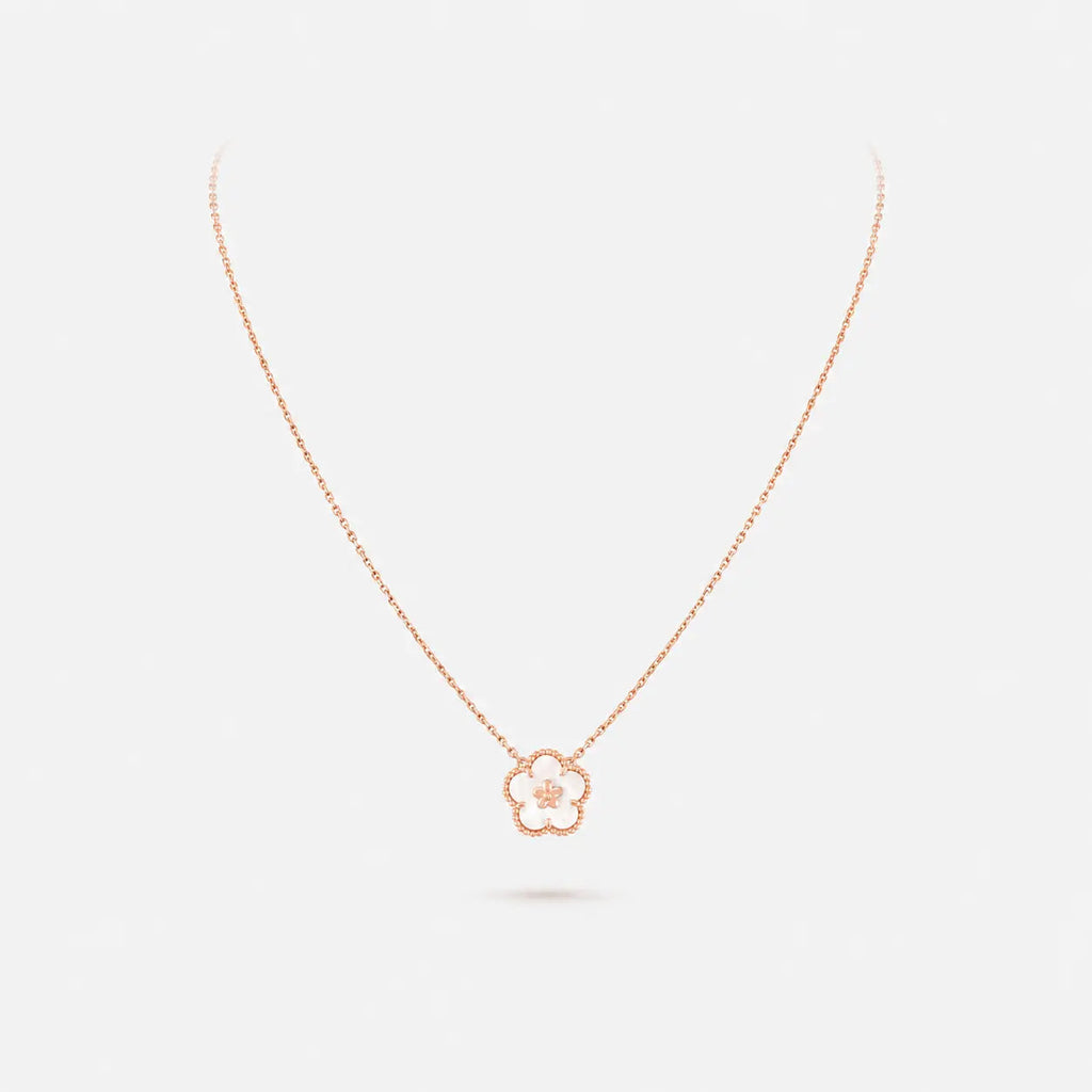 Van Cleef & Arpels Lucky Spring Plum Blossom Necklace