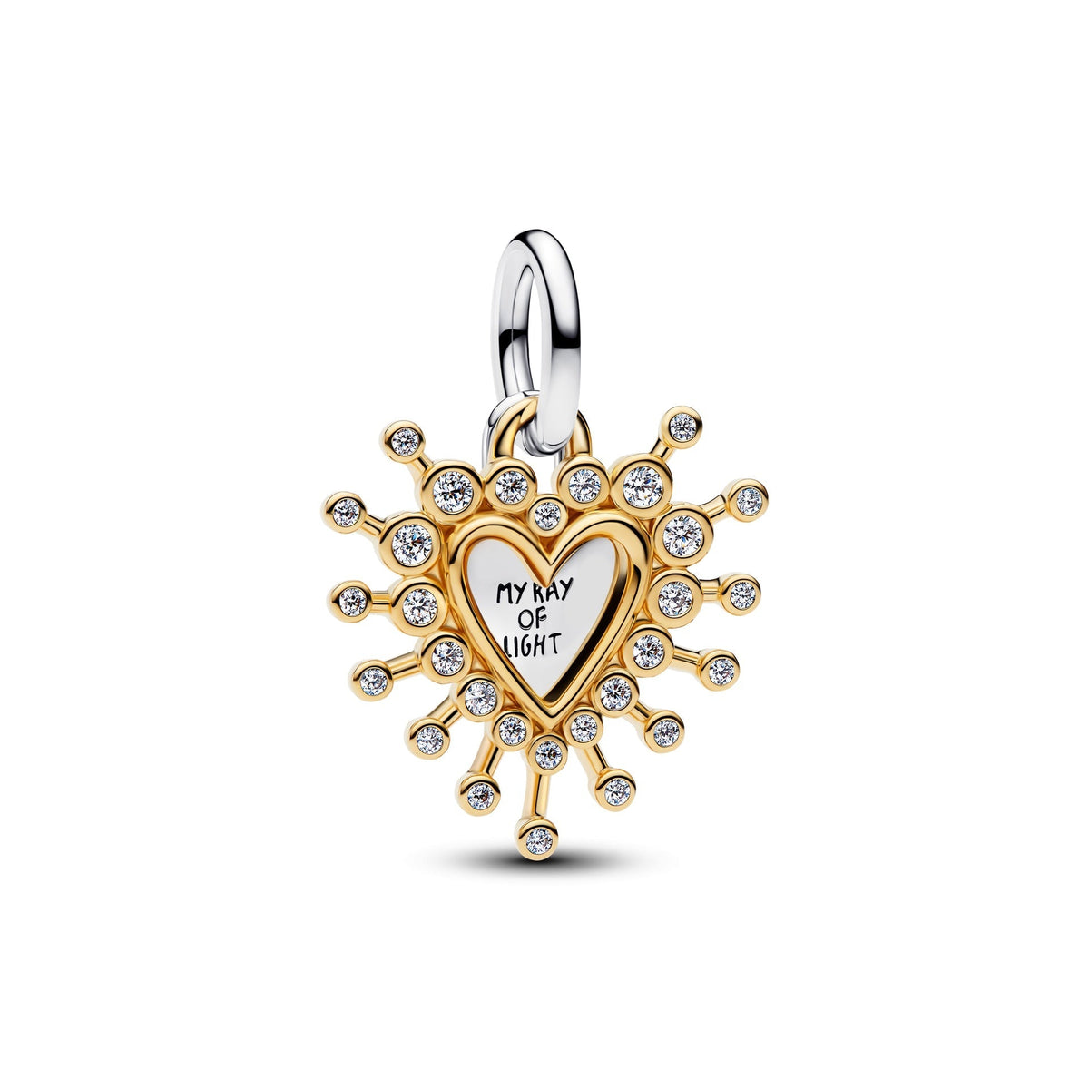 Pandora Radiant Heart Double Dangle Charm