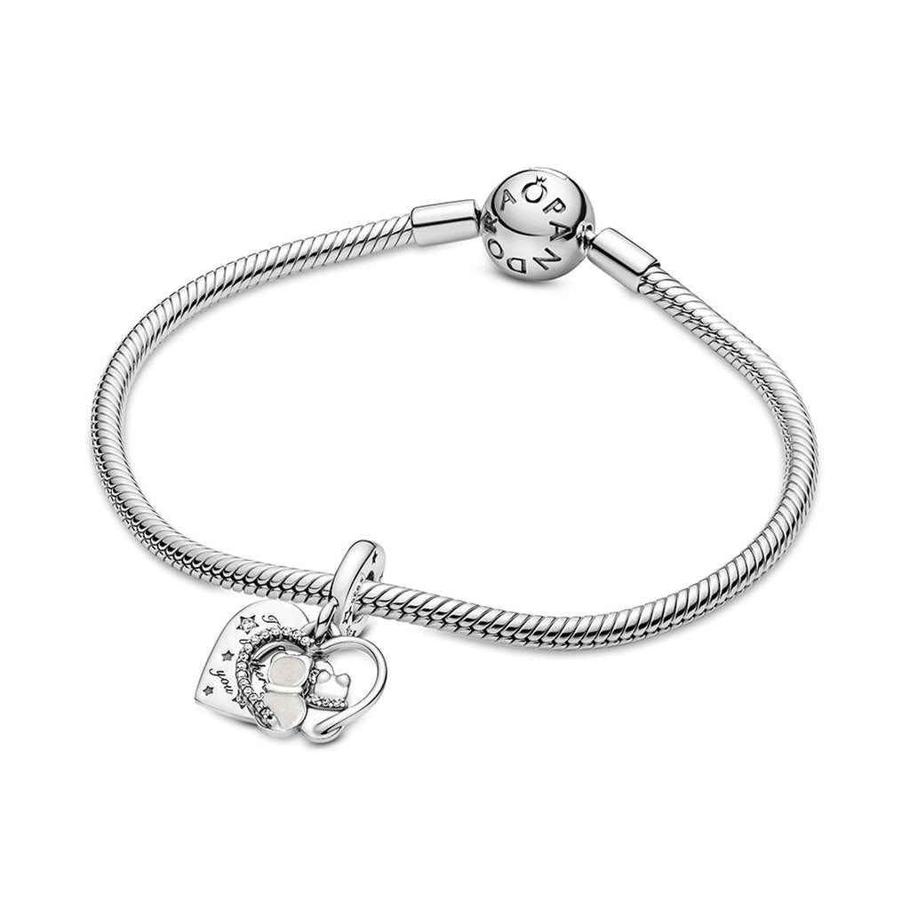 Pandora Cats & Hearts Dangle Charm