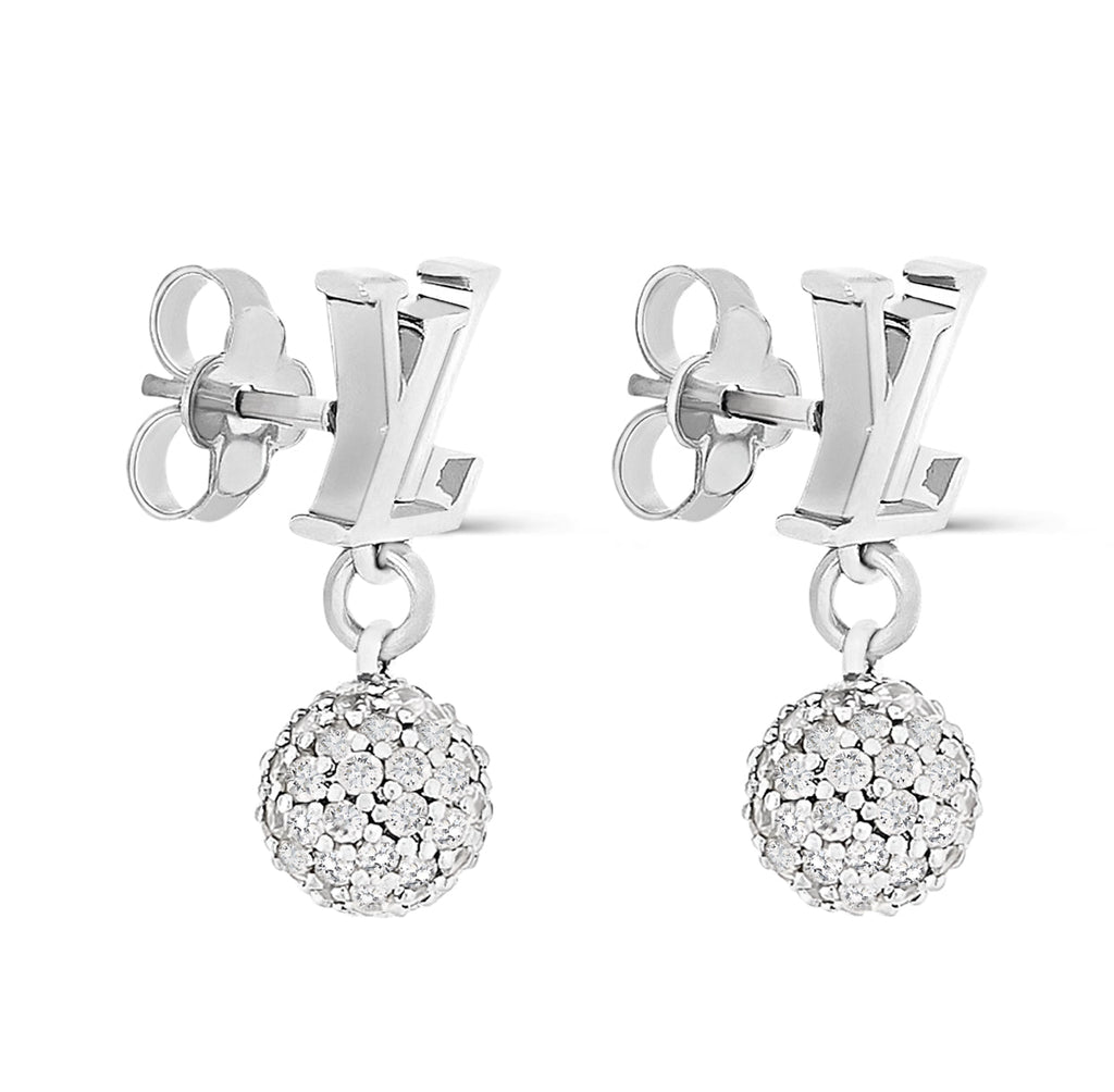 Louis Vuitton LV Iconic Louisa strass earrings