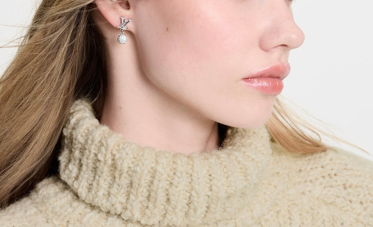 Louis Vuitton LV Iconic Louisa strass earrings