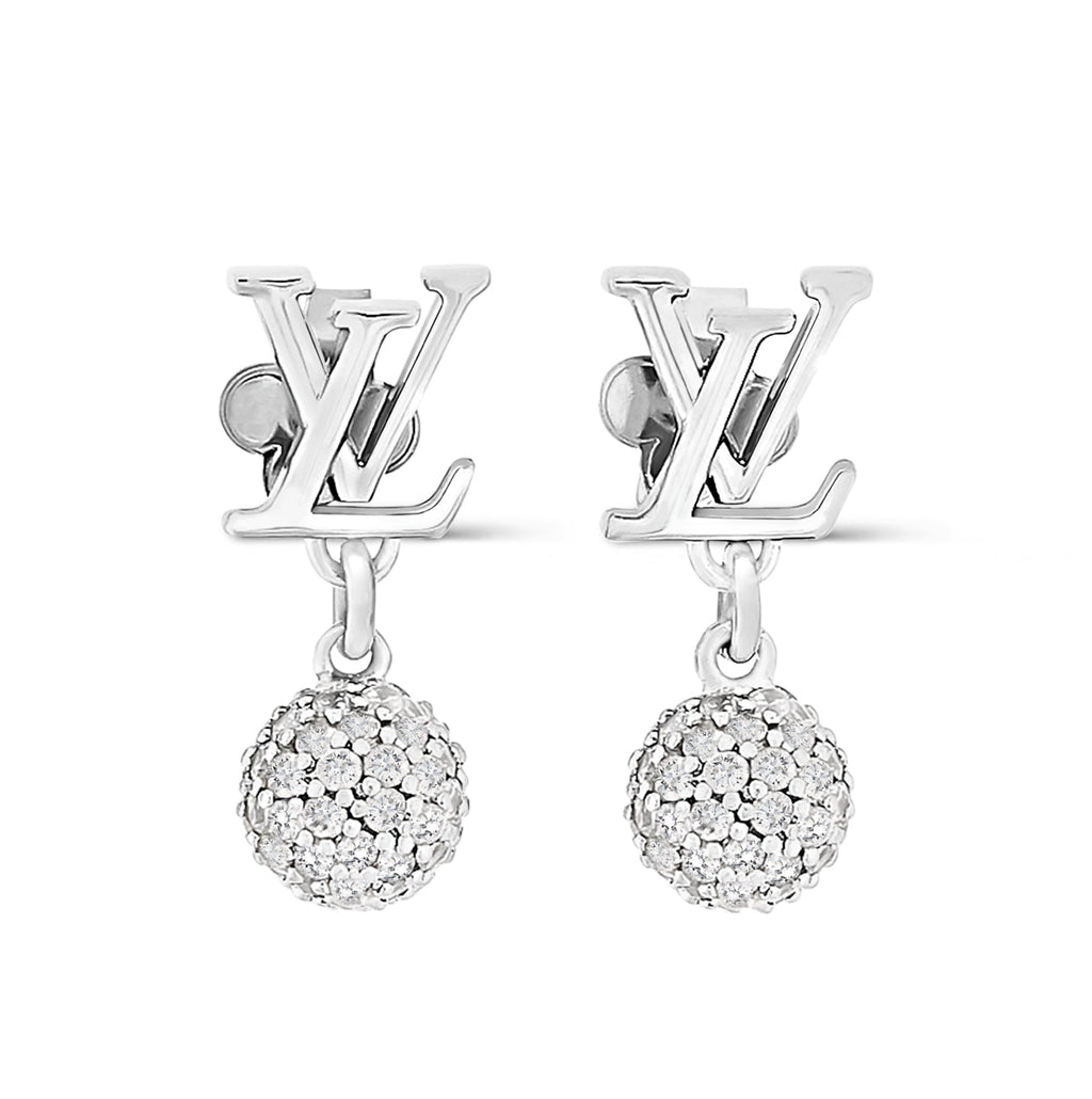 Louis Vuitton LV Iconic Louisa strass earrings