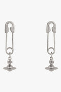 Safety Pin Earrings | Silver